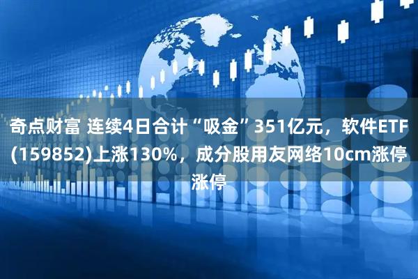 奇点财富 连续4日合计“吸金”351亿元，软件ETF(159852)上涨130%，成分股用友网络10cm涨停